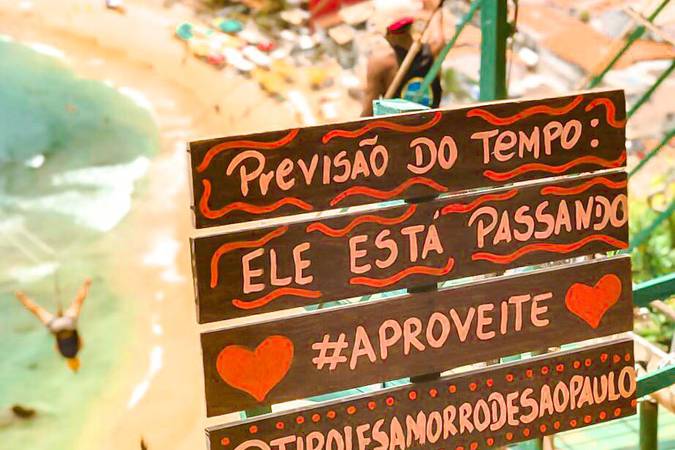 frase na tirolesa - foto @felpsviaja